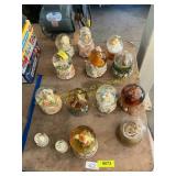 Assorted snow globes