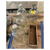 Glass jars, Kraft cheese advertising box