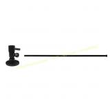 Westbrass 5/8 x 3/8 OD x 20 Flat Toilet Kit, Black
