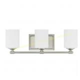 Hampton Bay 20.88in. 3-Light Nickel Vanity Light
