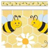 2ct Buzzing Bees Straight Border Trim TCR6908