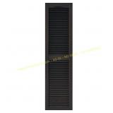 Westlake 15x60 Louvered Shutters, Musket Brown