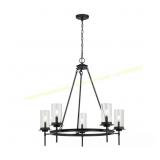 Luminosa 33 in. 5-Light Black Chandelier