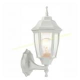 Hampton Bay 14.5in White Dusk to Dawn Lantern