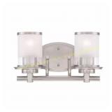 Hampton Bay Truitt 14.2in Nickel Vanity Light