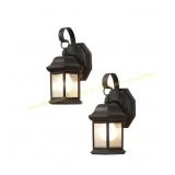 2pk. Hampton Bay 10.5 in. Bronze Outdoor Sconce