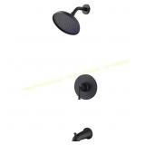 Oswell Tub & Shower Faucet, Matte Black