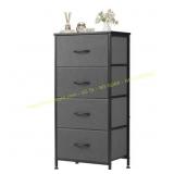 CONCETTA 4-Drawer Fabric Dresser Storage, Gray