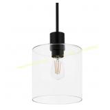 Hampton Bay Sutton Place 1-Light Black Pendant