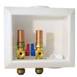 1/2" Brass Push x 3/4" MHT Outlet Box