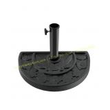 Pure Garden 20lb Half-Round Umbrella Base