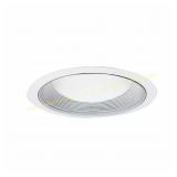6pk. HALO 6 in. White Recessed Baffle Trim