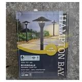 Hampton Bay Black LED Path Light Kit 6pk