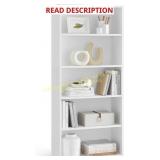 VASAGLE Bookshelf, 5-Tier, 9.4 x 23.6 x 52.8