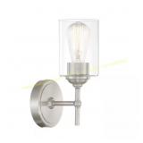HDC 1-Light Brushed Nickel Modern Wall Sconce