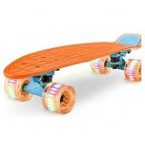 Hurtle 6in. Mini Cruiser Skateboard, Orange