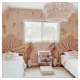 QUCHENG Daisy Wall Decals Boho Large Wallpaper