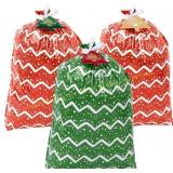 6 Oversized Xmas Gift Bags, 44x36in.