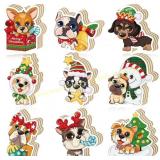 2Ct BAYLAY Dog Ornaments, Snowman Tree 27pcs