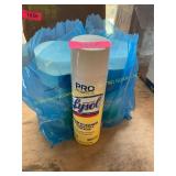 Assorted cleaners and disinfectants