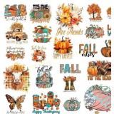 4 Ct. HTVSTD Puff Fall Iron on Decals (22 Sheets)