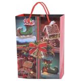 10 Pack xialgshe Christmas Gift Bags, 8 x11x3.5in.