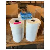 3 ct paper towels, sponges