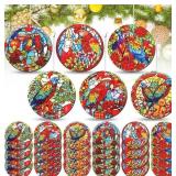 Hollowfly 30 Pcs Parrot Ornament Bulk for Christma