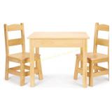 Melissa & Doug Solid Wood Kids Table & Chairs Set