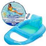 SwimWays Spring Float Recliner, Sky Blue