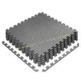 Yes4All 6 pcs Interlocking Foam Mats, Gray
