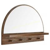 Modway Moonbeam Arched Mirror, Walnut