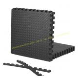 6 Pack CAP Black 24x24x0.75in. EVA Gym Tiles