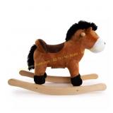 PonyLand Rocking Brown Horse w/ Sound Rocker