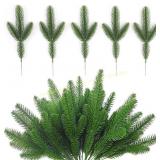 WEISPARK 30Pcs Artificial Pine Leaves Branches