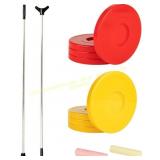 Champion Sports Shuffleboard Set, 2 Cues, 8