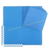Blue 24x24x0.5 in. EVA Foam Gym Flooring Mat