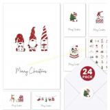 24pk. Taja Christmas Cards w/ Envelopes