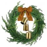 Jutom Norfolk Pine Wreath with Velvet Ribbon