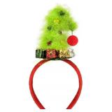 2Ct JOYCREDIBLE Furry Christmas Tree Headband