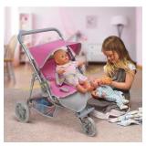 Badger Basket Twin Doll Jogging Stroller