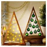 Gejoy Minimalist Wooden Christmas Tree Decor