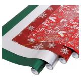 BIOBROWN 17in.x10ft. Xmas Wrap Set, 4 Rolls