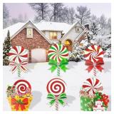 RINOLY 5PCS Christmas Yard Signs with Stakes