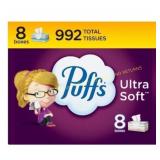 Puffs Ultra Soft Facial Tissue - 8pk/124ct