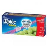 Ziploc Gallon Slider Bags, Reusable, 68 Count