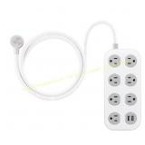 GE 7-Outlet Surge Protector with USB, 1470J
