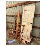 Bed frame, doors