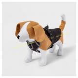 Reflective Adjustable Dog Harness - Black - S