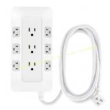 GE 9-Outlet Surge Protector, 2480J, 6ft. Cord